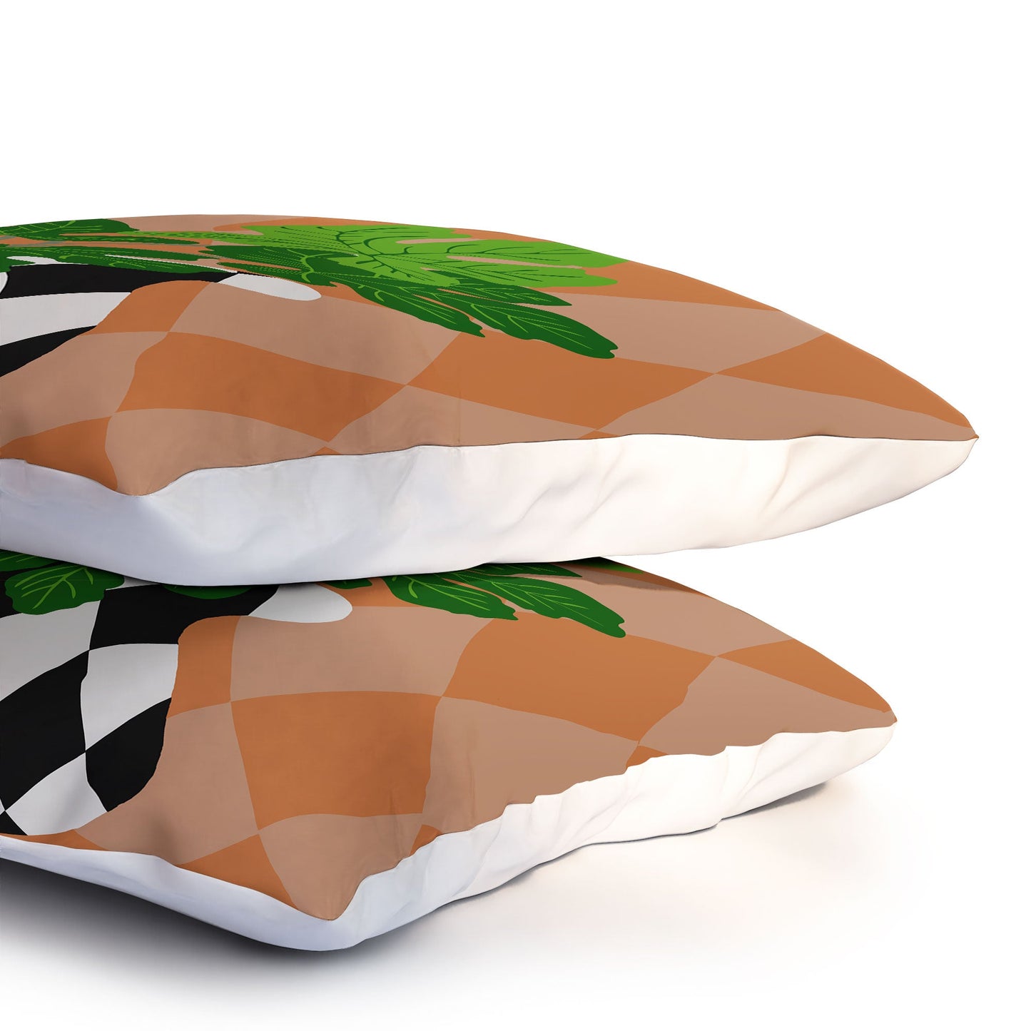 Coco de Paris Green plant retro style 6 Pillow Shams