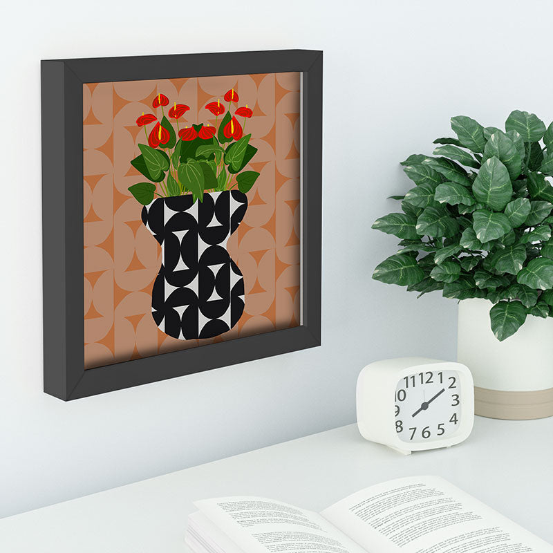 Coco de Paris Green plant retro style 7 Recessed Framing Square