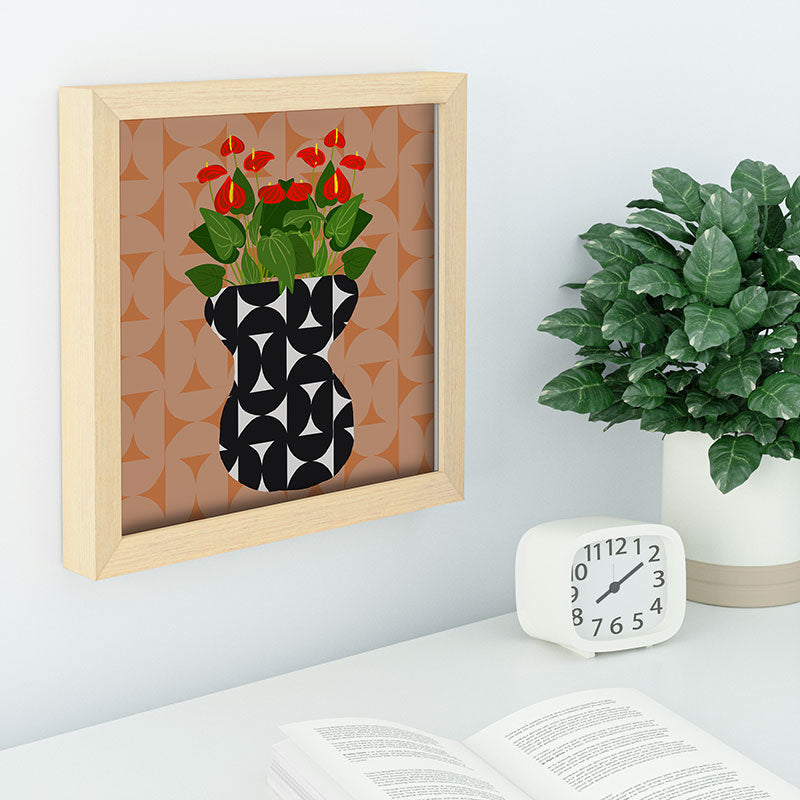 Coco de Paris Green plant retro style 7 Recessed Framing Square