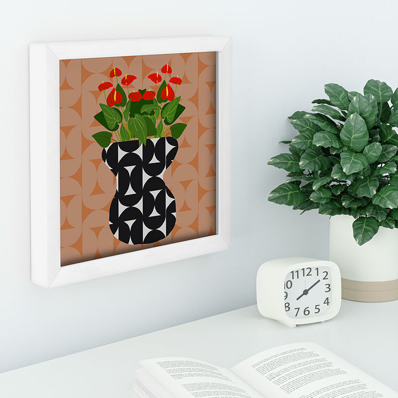 Coco de Paris Green plant retro style 7 Recessed Framing Square