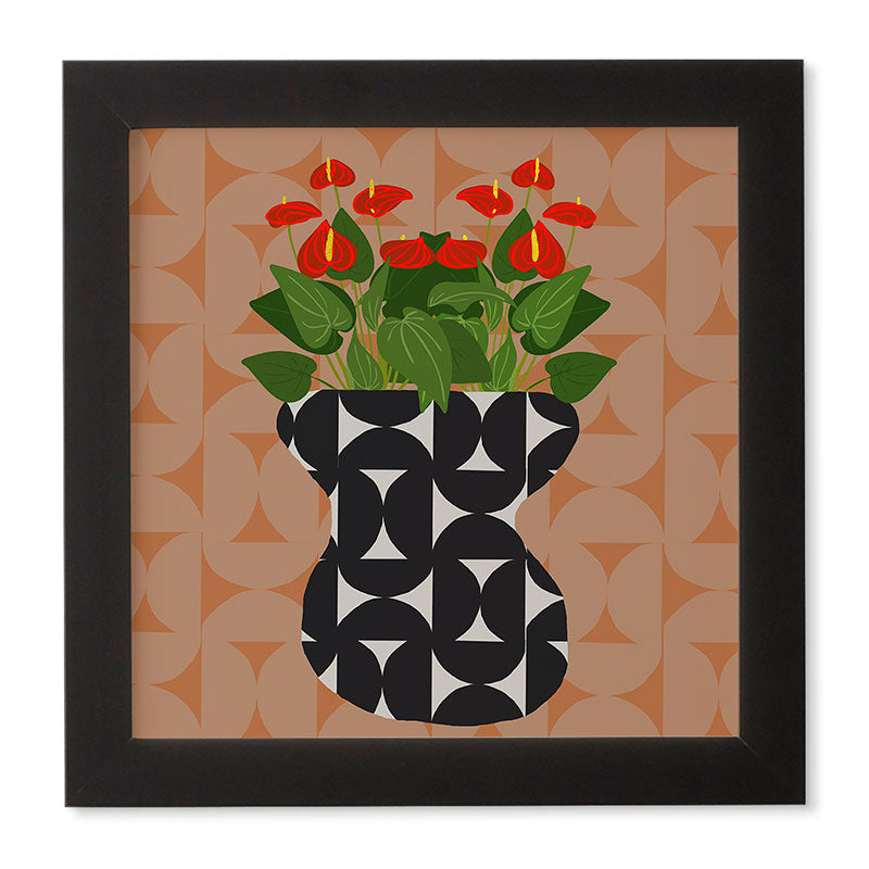 Coco de Paris Green plant retro style 7 Framed Wall Art
