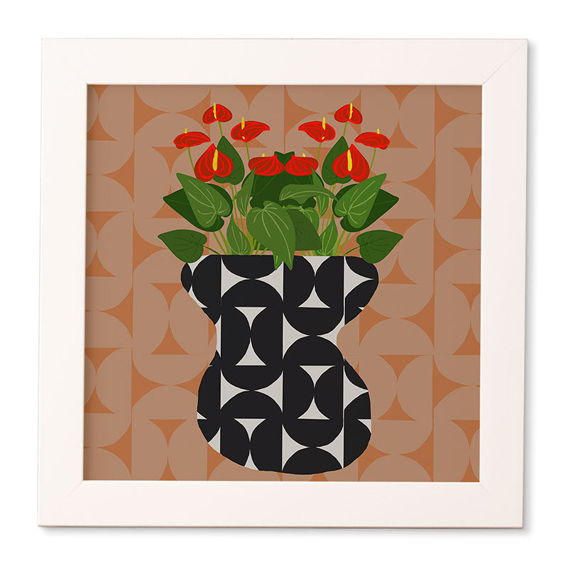 Coco de Paris Green plant retro style 7 Framed Wall Art