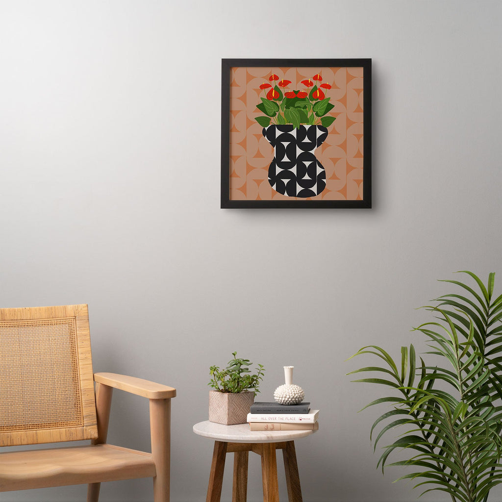 Coco de Paris Green plant retro style 7 Framed Wall Art
