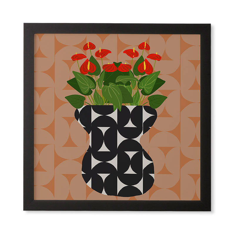 Coco de Paris Green plant retro style 7 Framed Wall Art