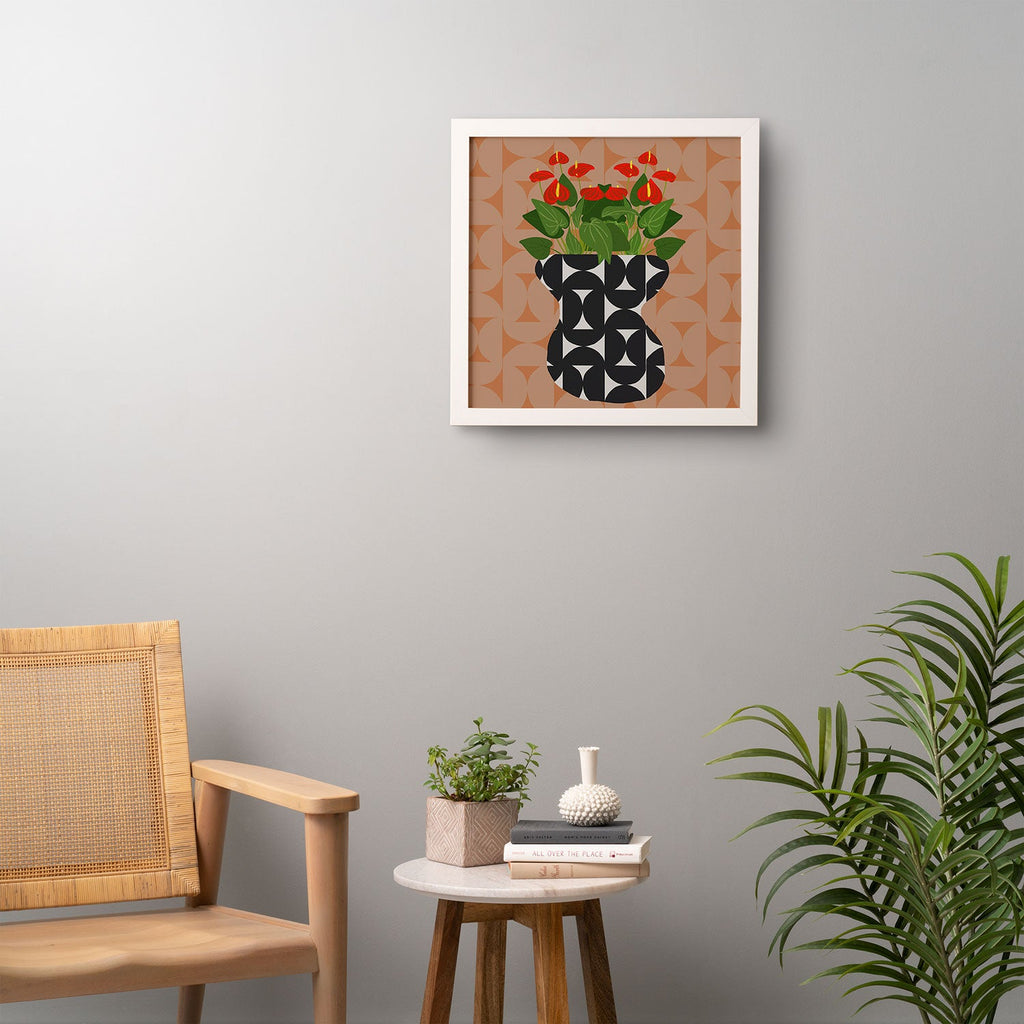 Coco de Paris Green plant retro style 7 Framed Wall Art