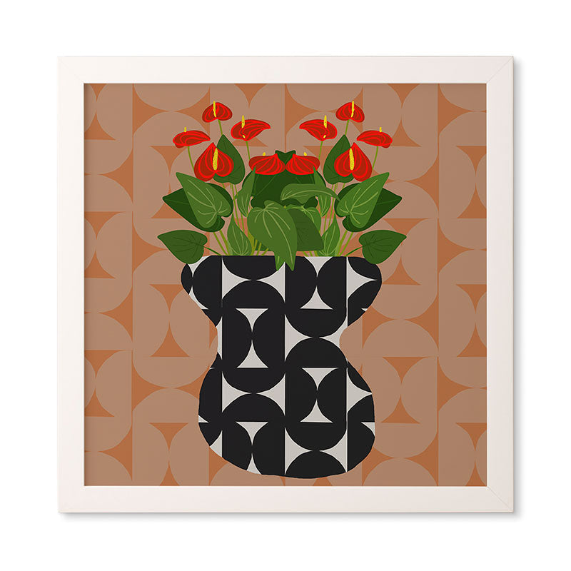 Coco de Paris Green plant retro style 7 Framed Wall Art