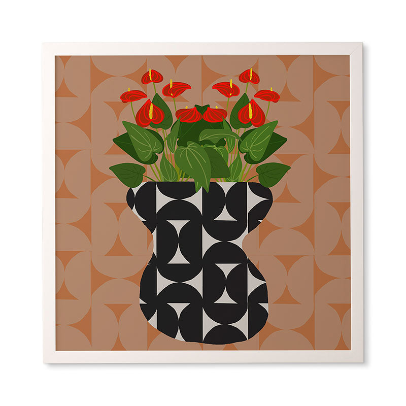 Coco de Paris Green plant retro style 7 Framed Wall Art
