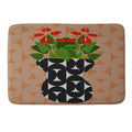 Coco de Paris Green plant retro style 7 Memory Foam Bath Mat