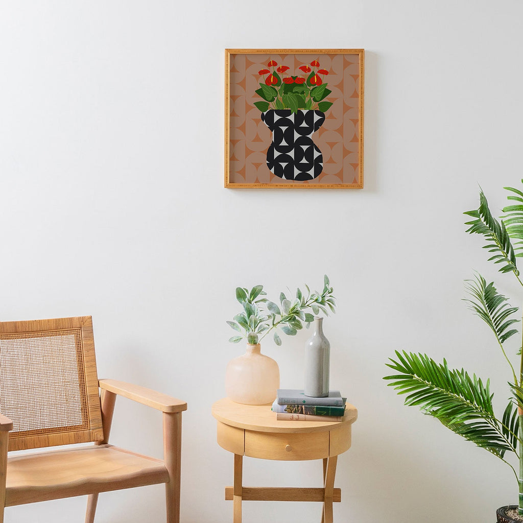Coco de Paris Green plant retro style 7 Framed Wall Art