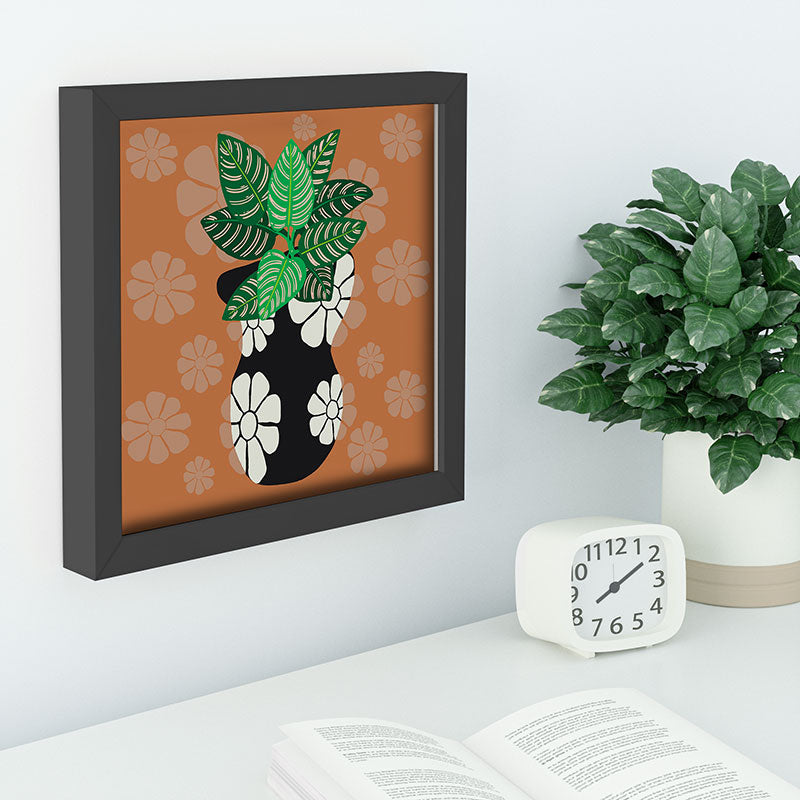 Coco de Paris Green plant retro style 8 Recessed Framing Square
