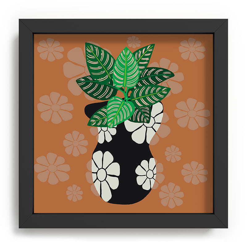 Coco de Paris Green plant retro style 8 Recessed Framing Square