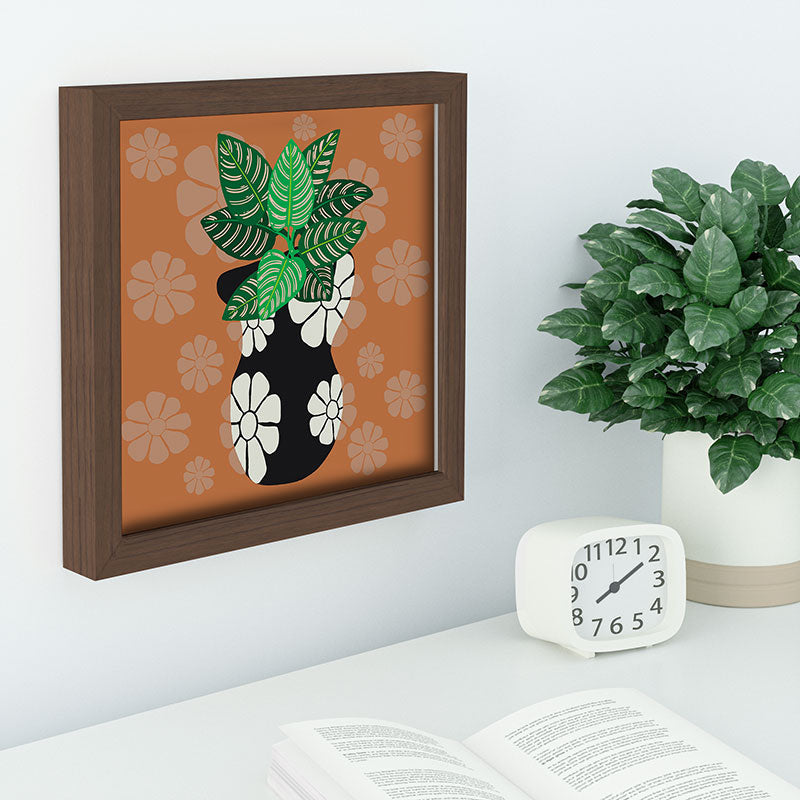 Coco de Paris Green plant retro style 8 Recessed Framing Square