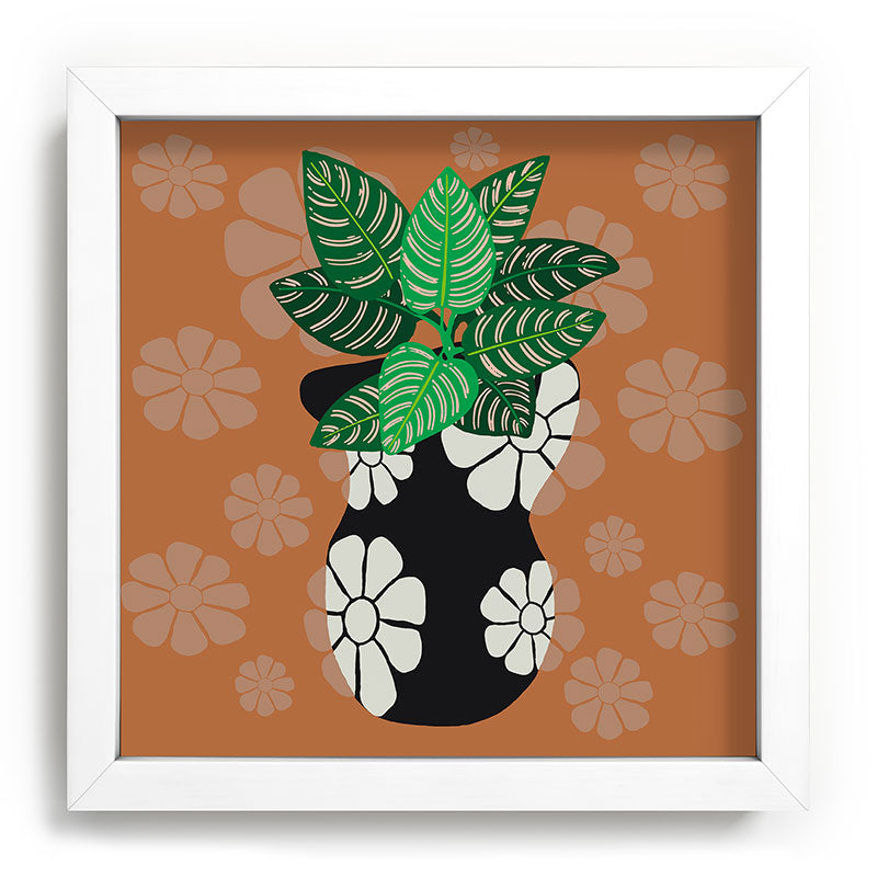 Coco de Paris Green plant retro style 8 Recessed Framing Square