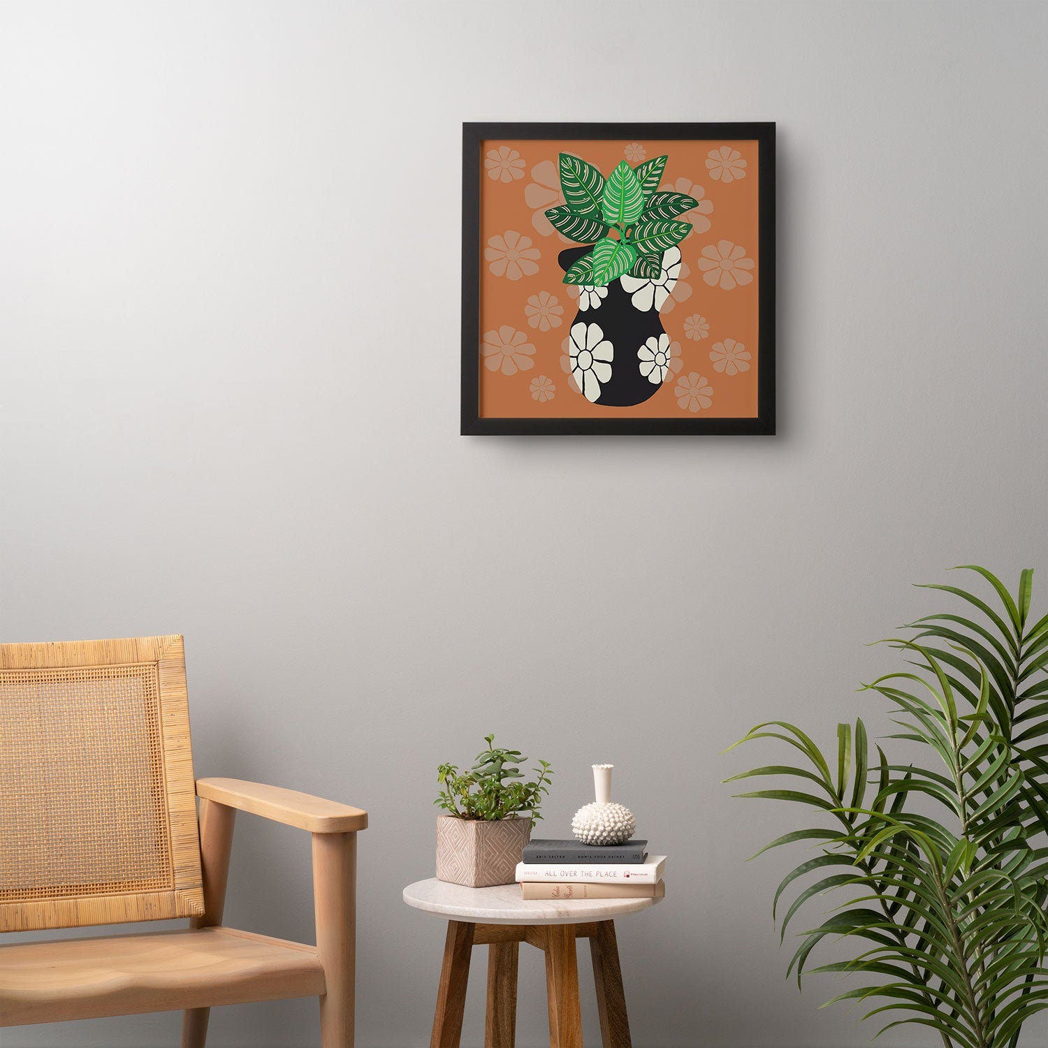 Coco de Paris Green plant retro style 8 Framed Wall Art