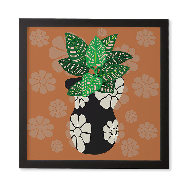 Coco de Paris Green plant retro style 8 Framed Wall Art