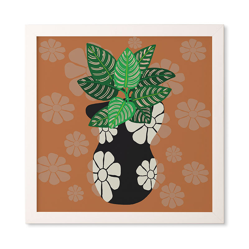 Coco de Paris Green plant retro style 8 Framed Wall Art