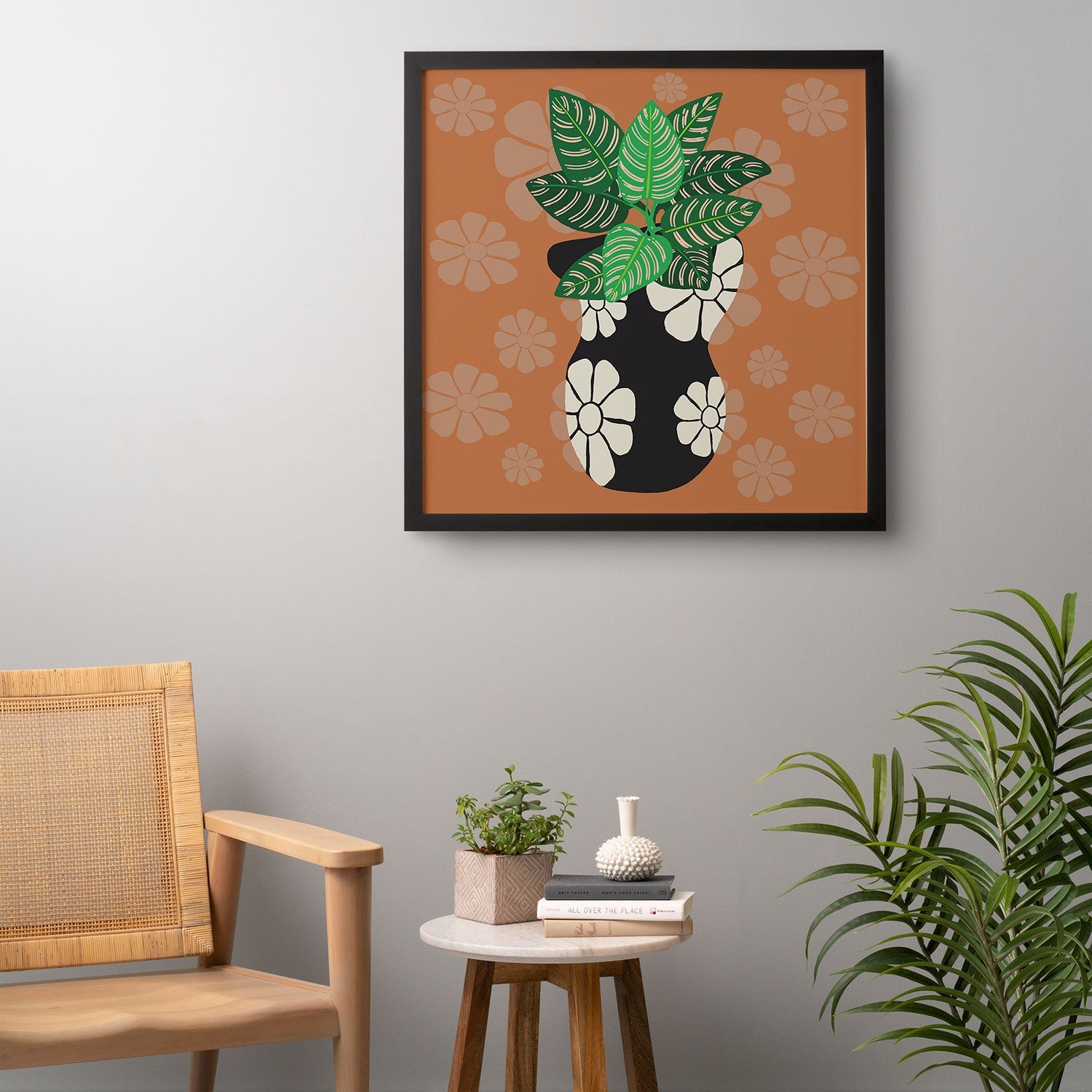 Coco de Paris Green plant retro style 8 Framed Wall Art