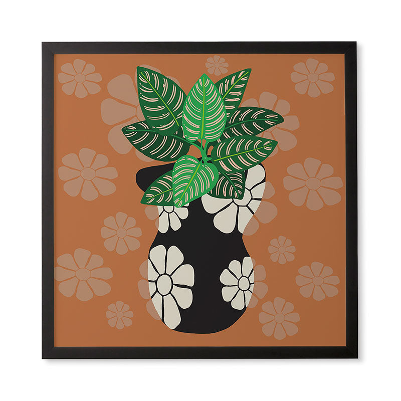 Coco de Paris Green plant retro style 8 Framed Wall Art