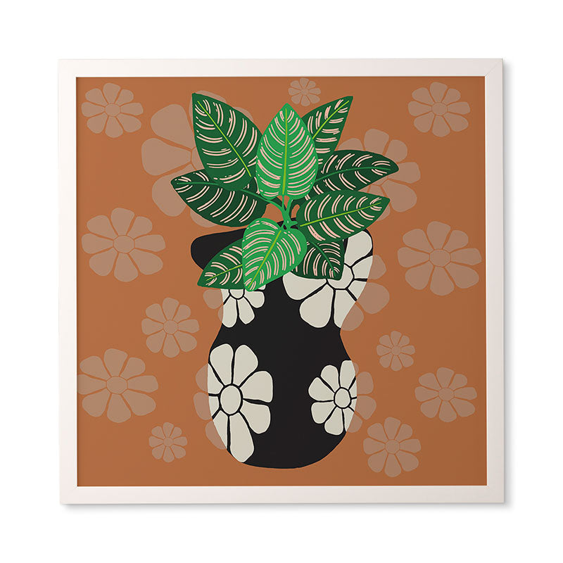 Coco de Paris Green plant retro style 8 Framed Wall Art