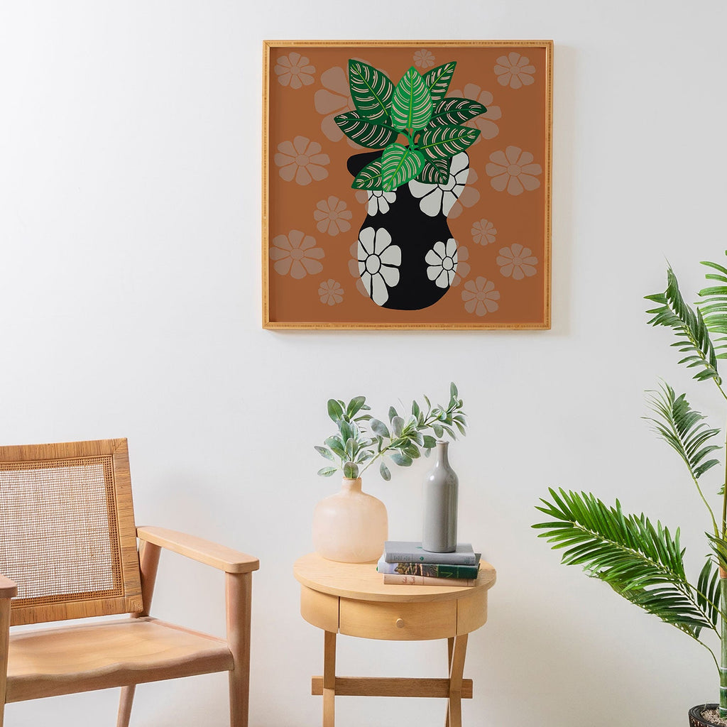 Coco de Paris Green plant retro style 8 Framed Wall Art