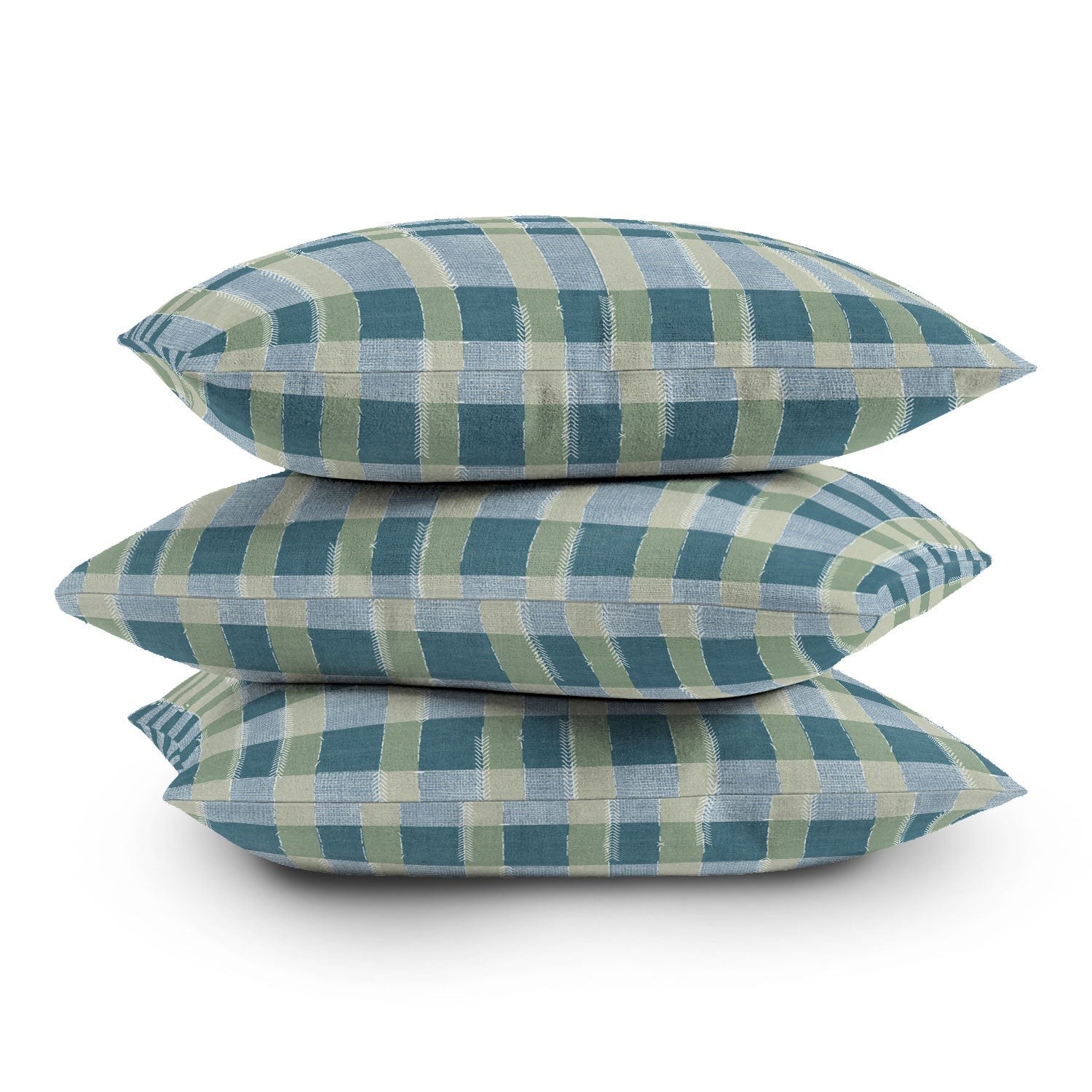 Marta Barragan Camarasa Country Style Checks Outdoor Throw Pillow