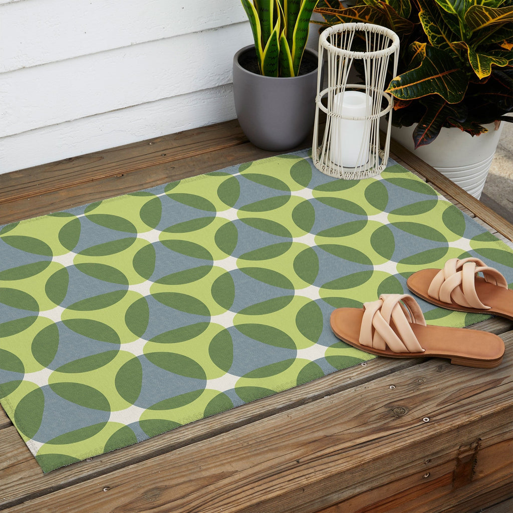 Marta Barragan Camarasa Stylish Retro Circle Outdoor Rug