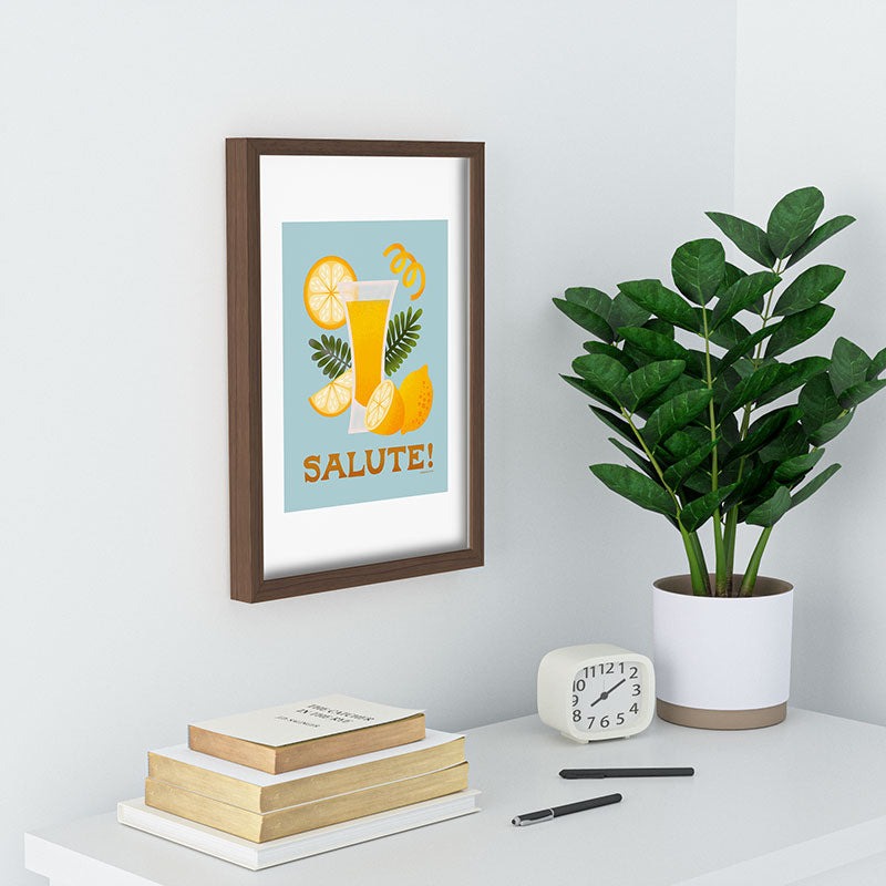 Jessica Molina Limoncello Cocktail Recessed Framing Rectangle