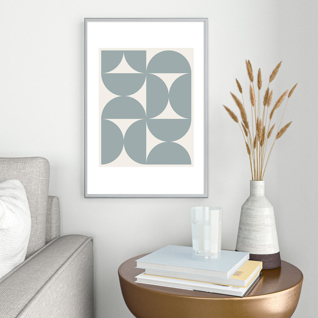Colour Poems Bold Minimalism CI Metal Framed Art Print