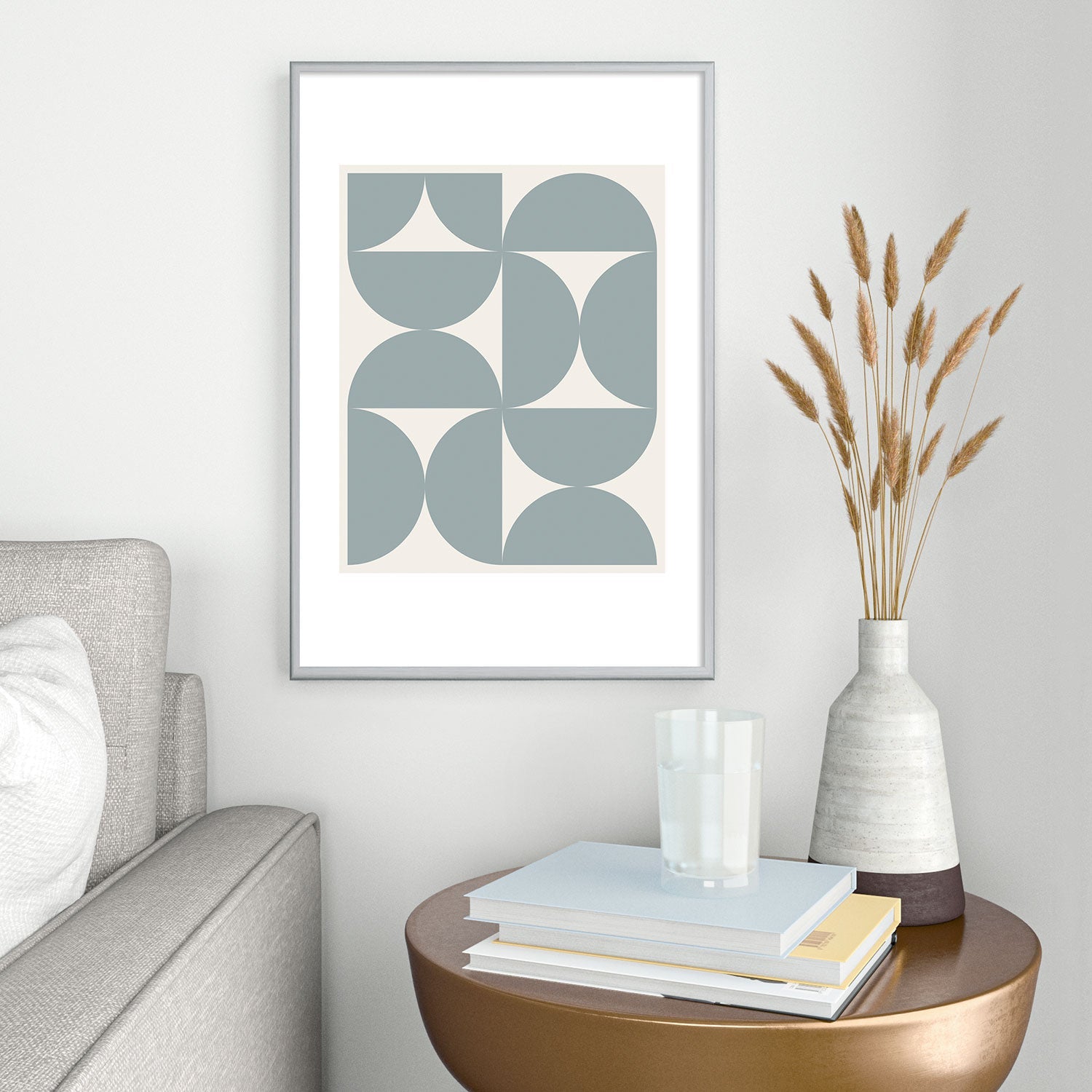 Colour Poems Bold Minimalism CI Metal Framed Art Print