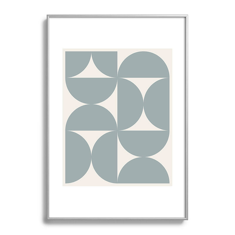 Colour Poems Bold Minimalism CI Metal Framed Art Print
