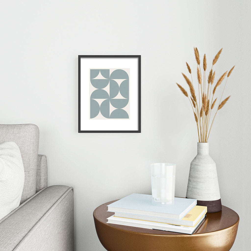 Colour Poems Bold Minimalism CI Metal Framed Art Print