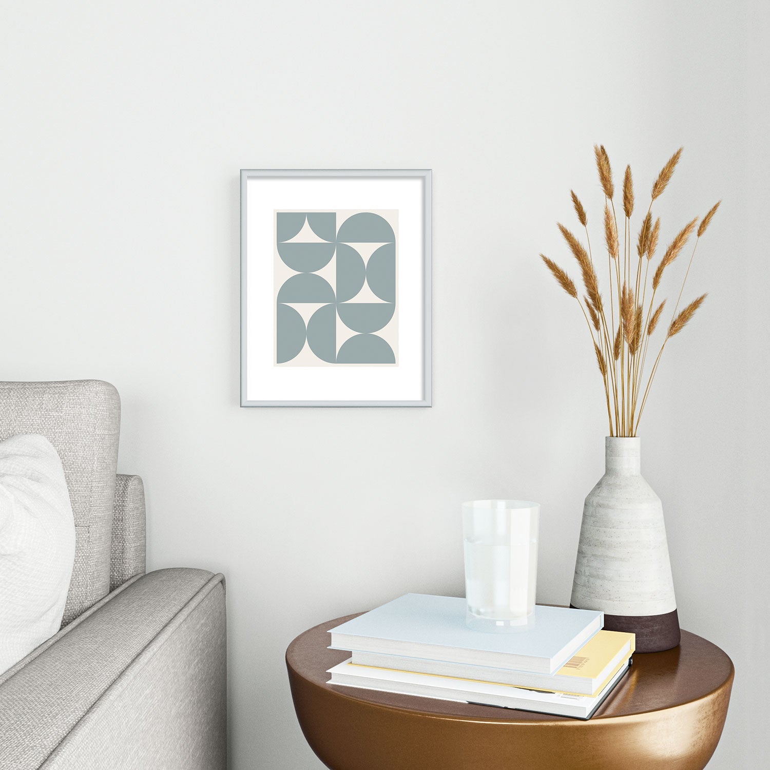 Colour Poems Bold Minimalism CI Metal Framed Art Print