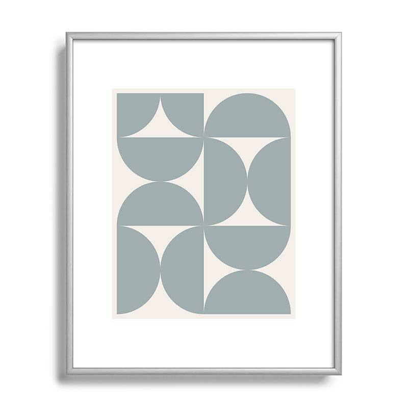 Colour Poems Bold Minimalism CI Metal Framed Art Print