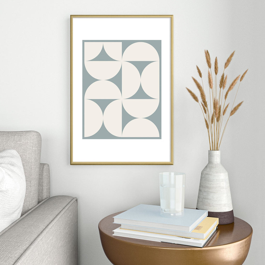 Colour Poems Bold Minimalism CII Metal Framed Art Print
