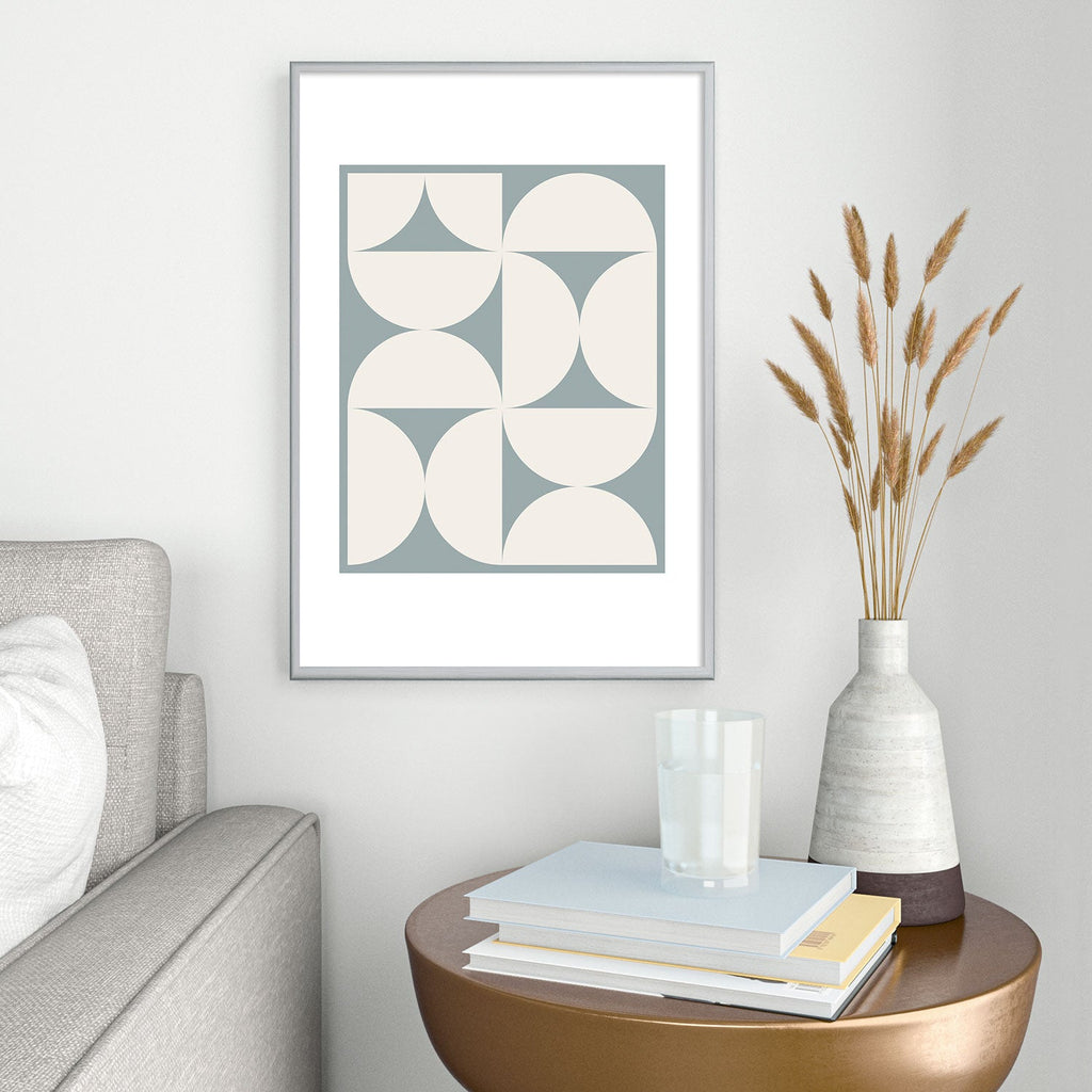 Colour Poems Bold Minimalism CII Metal Framed Art Print