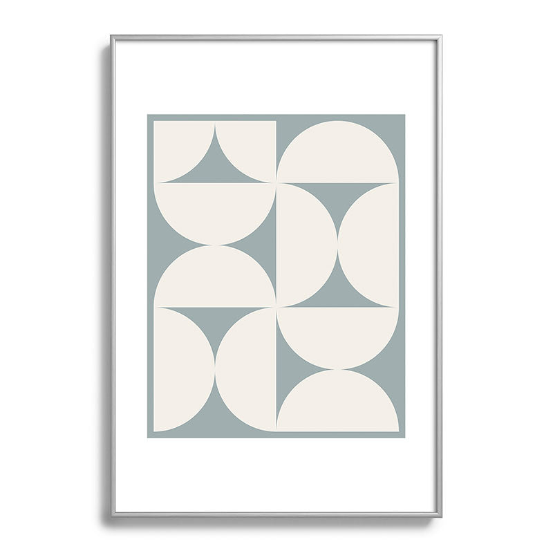 Colour Poems Bold Minimalism CII Metal Framed Art Print