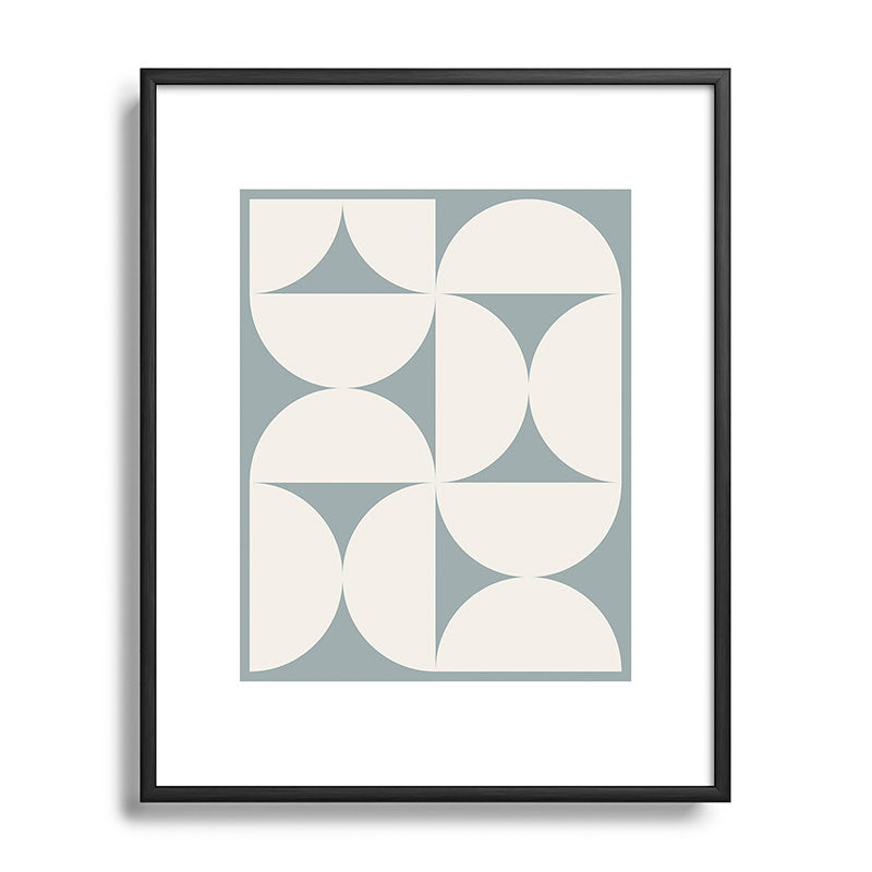 Colour Poems Bold Minimalism CII Metal Framed Art Print
