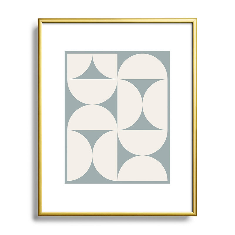 Colour Poems Bold Minimalism CII Metal Framed Art Print