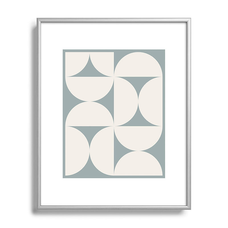 Colour Poems Bold Minimalism CII Metal Framed Art Print