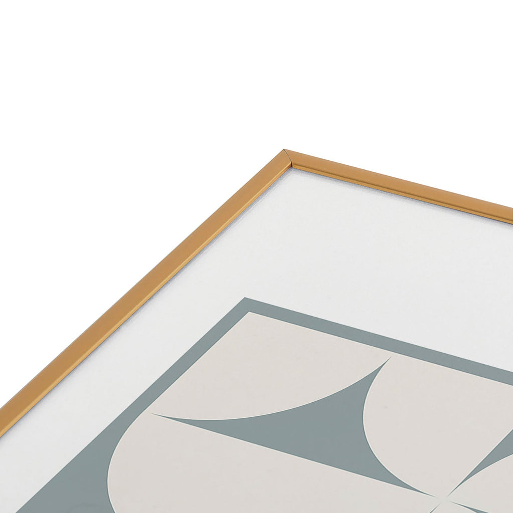 Colour Poems Bold Minimalism CII Metal Framed Art Print