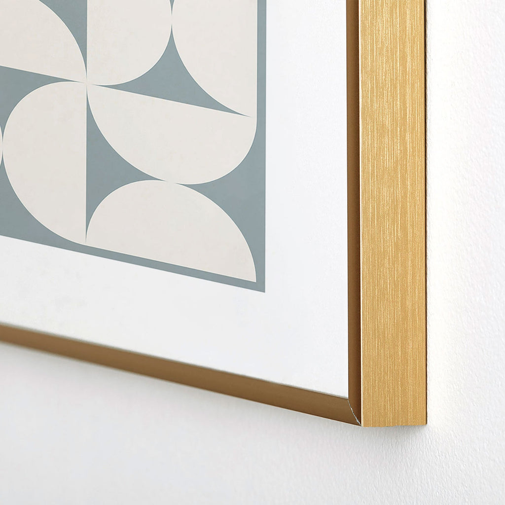 Colour Poems Bold Minimalism CII Metal Framed Art Print