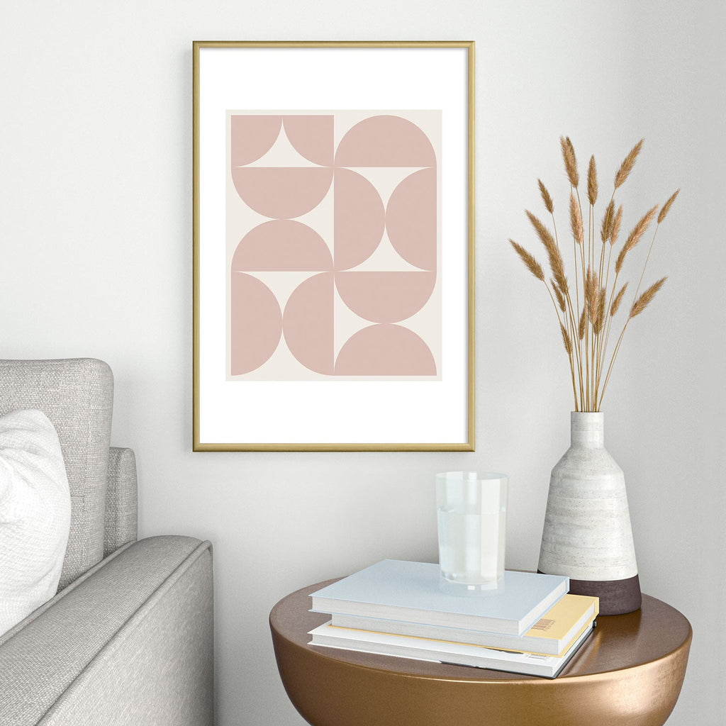 Colour Poems Bold Minimalism CIII Metal Framed Art Print
