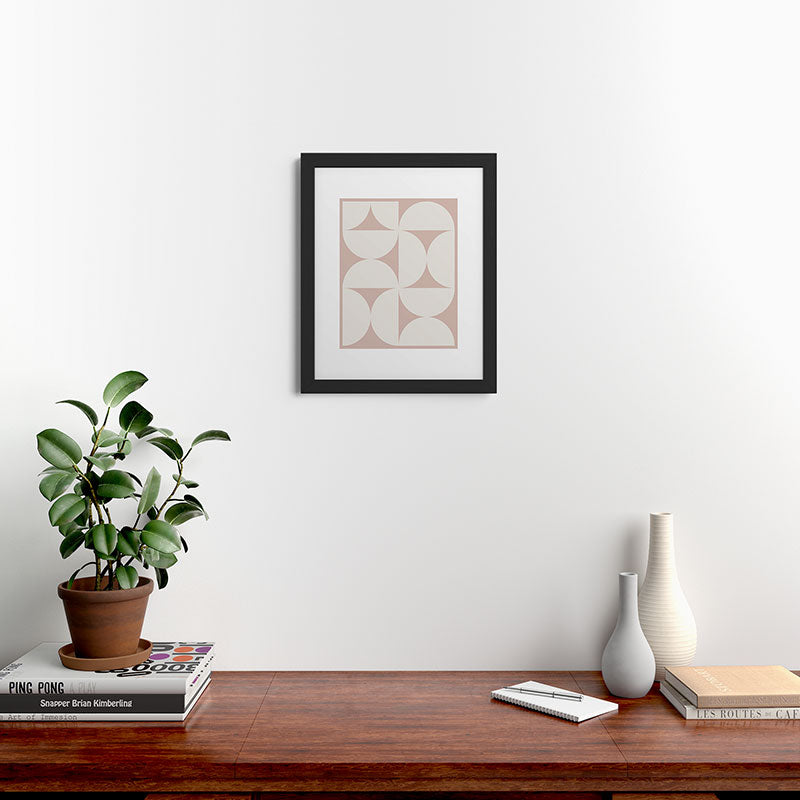 Colour Poems Bold Minimalism CIV Framed Art Print