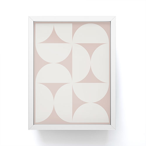 Colour Poems Bold Minimalism CIV Framed Mini Art Print
