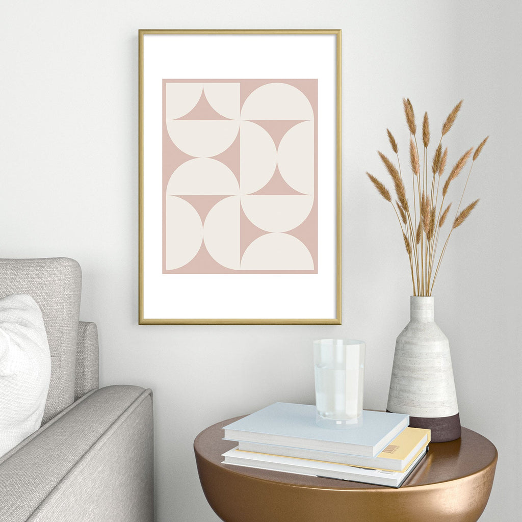 Colour Poems Bold Minimalism CIV Metal Framed Art Print