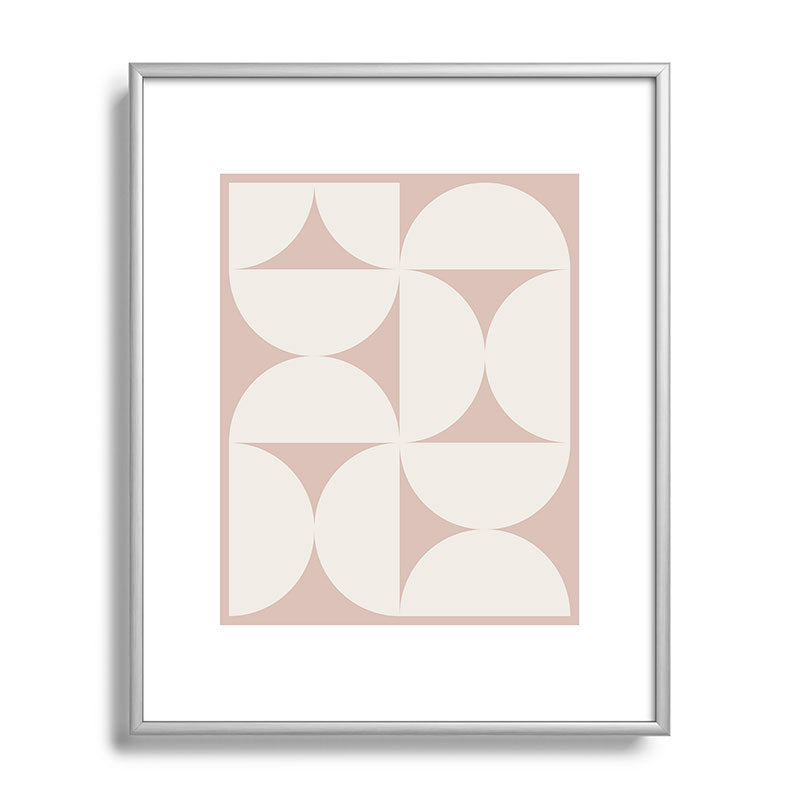 Colour Poems Bold Minimalism CIV Metal Framed Art Print