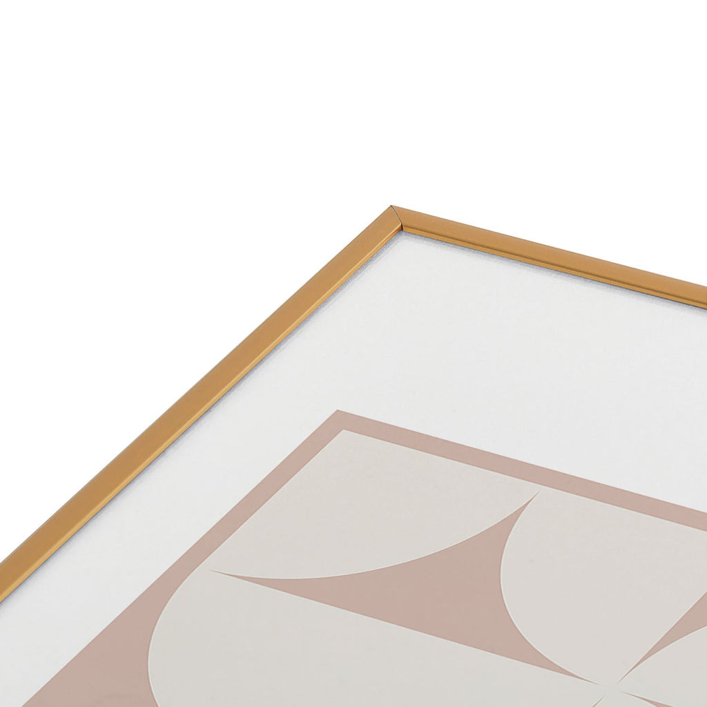 Colour Poems Bold Minimalism CIV Metal Framed Art Print