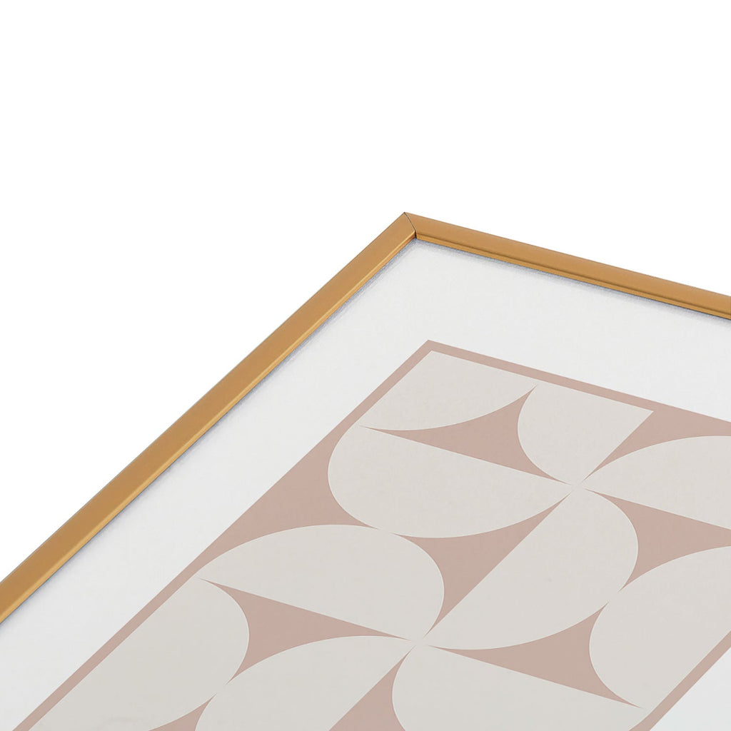 Colour Poems Bold Minimalism CIV Metal Framed Art Print