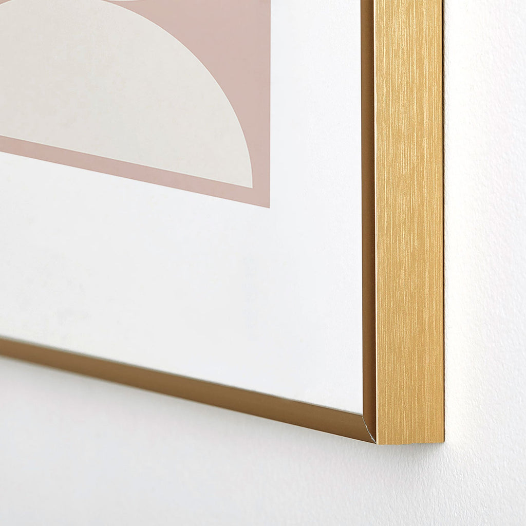 Colour Poems Bold Minimalism CIV Metal Framed Art Print