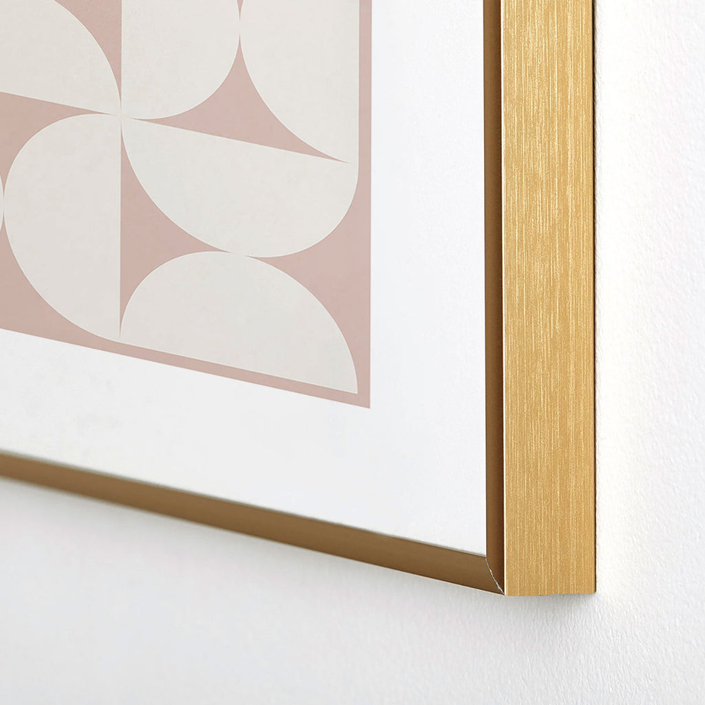 Colour Poems Bold Minimalism CIV Metal Framed Art Print
